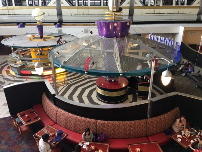 Overlooking Chef Mickey's at Disney's Contemporary Resort.