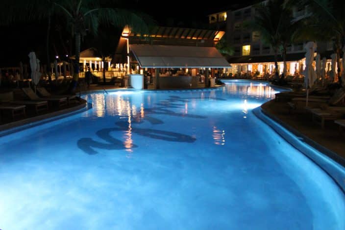 Main Pool area and Schooners Seaside Restaurant